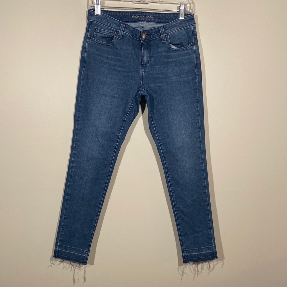 Michael Kors Raw Released Hem Izzy Skinny Jeans